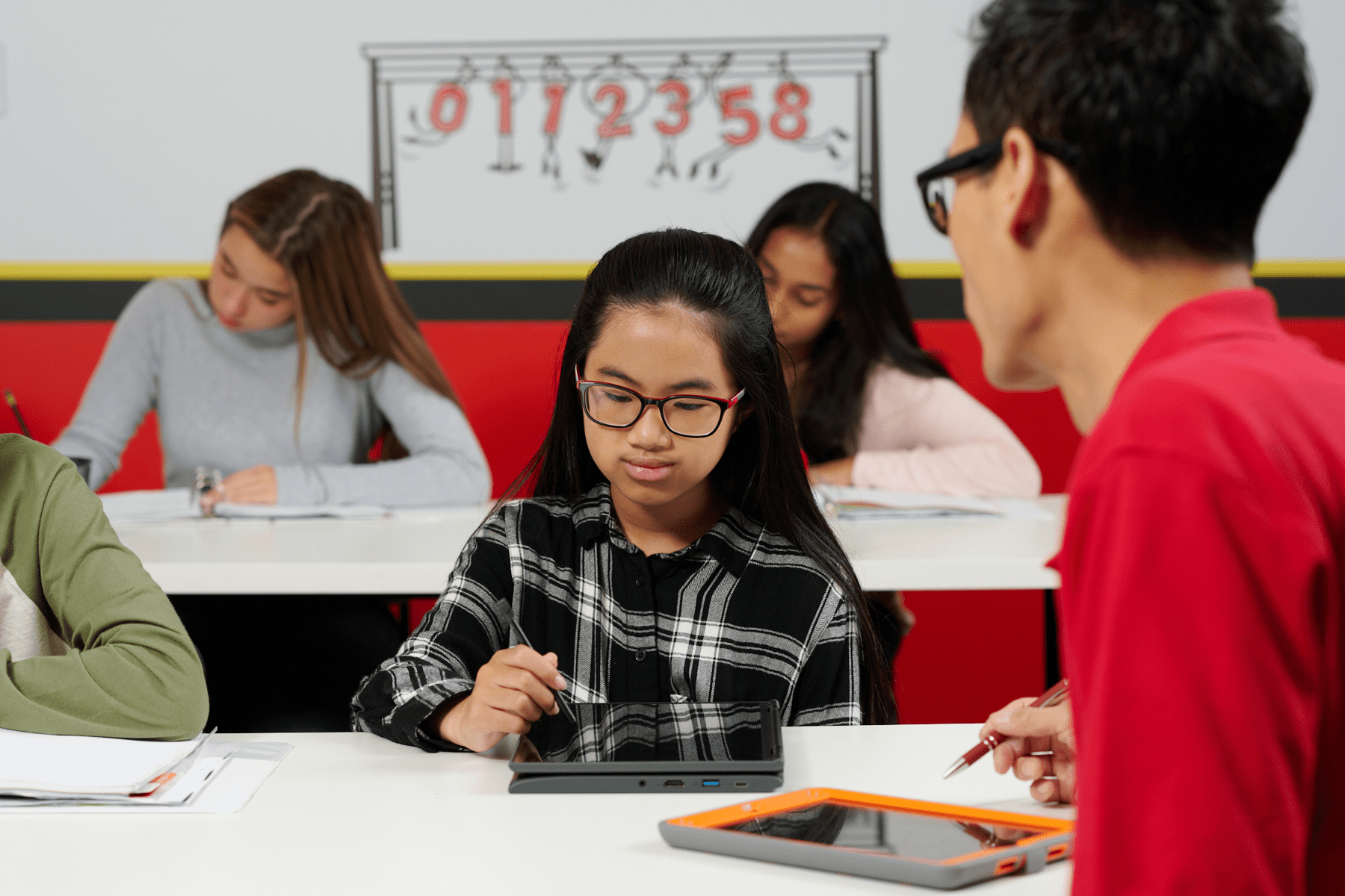 One-on-one tutoring session focused on improving math skills