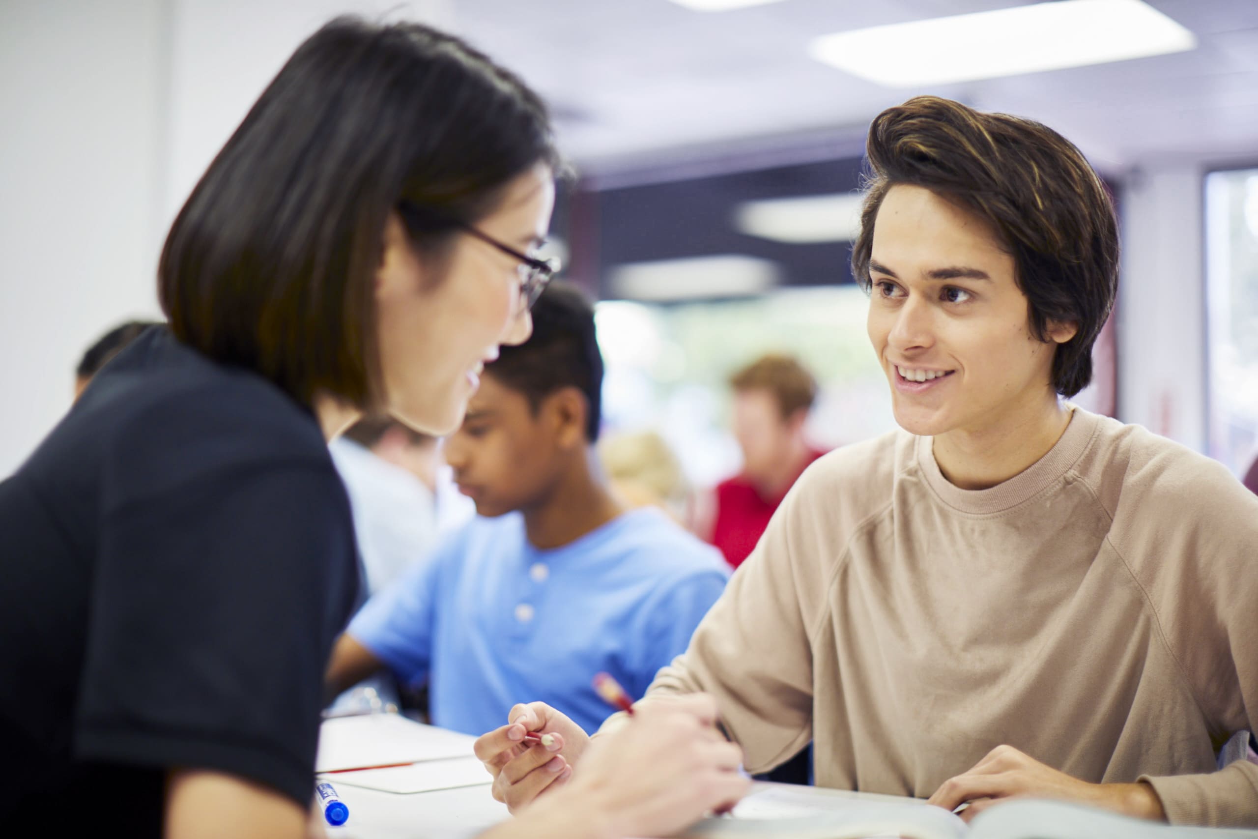 Math tutor helping student prepare for GMAS